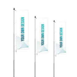 8 Meter Aluminium-Werbemasth