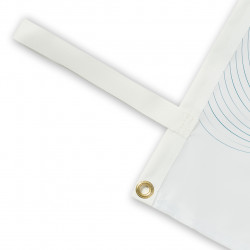 Flagg med bånd uten løpegang