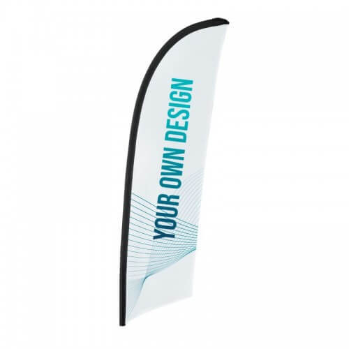 Banderola suelta con refuerzo del pack fly banner surf completo
